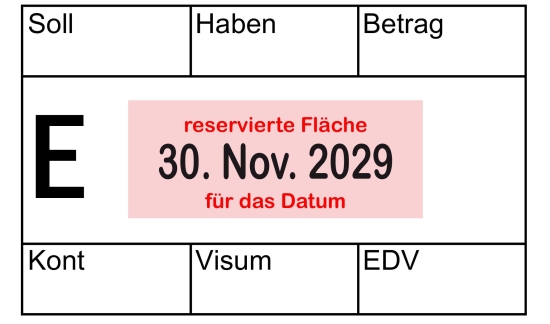 Horodateur avec texte