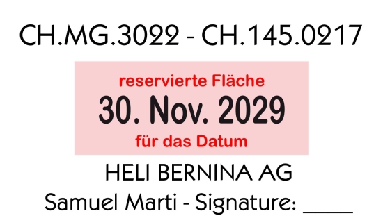 Cachet de la signature de la commande