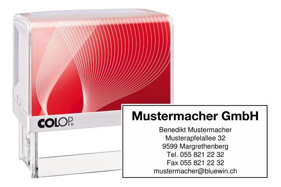 Tampons textes rectangulaires