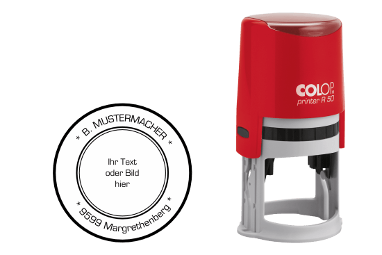 Tampons textes ronds