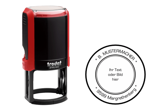 Tampons textes ronds